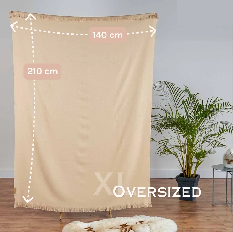 XL Alpaca Blankets - Elegant Honey