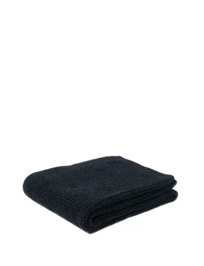 EMMA merino wool knitted blanket in anthracite