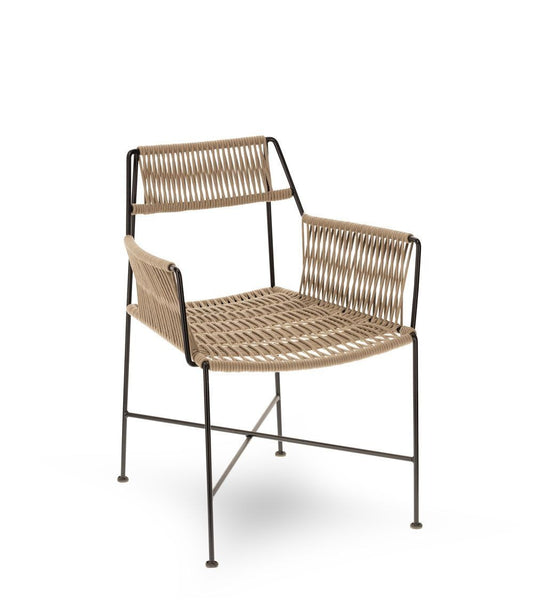 Sillón jardín MODA Beige/Negro