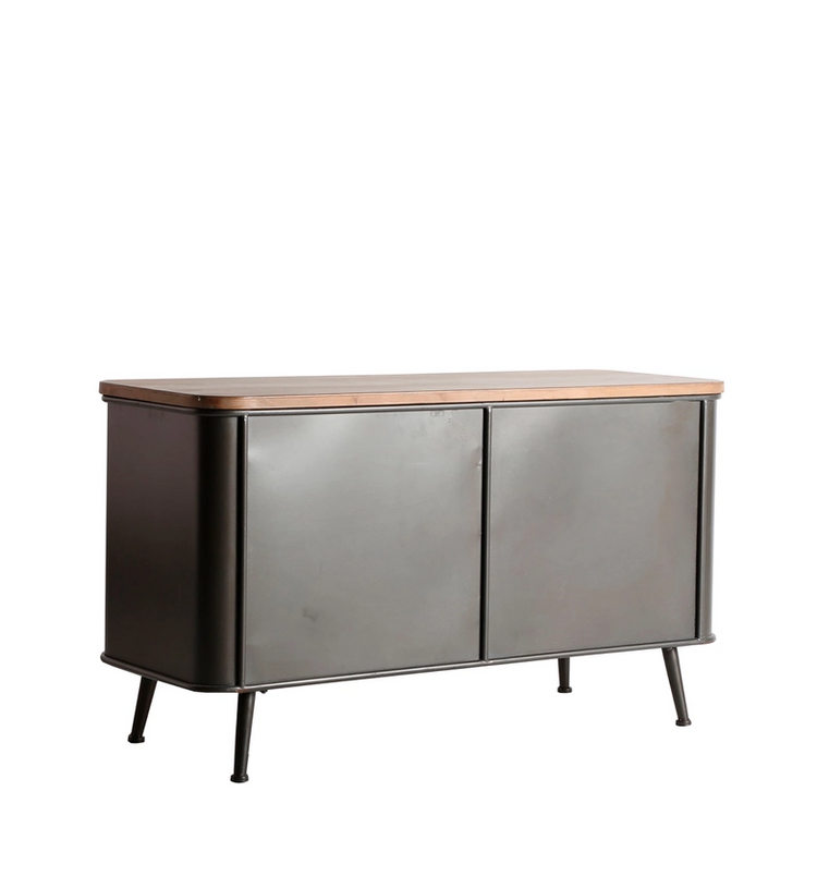 Buffet Tirkana, madera de abeto y hierro en color natural