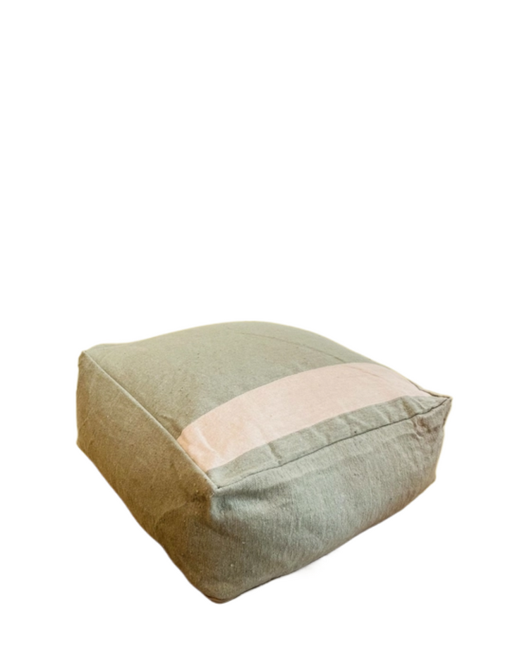 MILENA stuffed poufs 60x60x25 100% cotton