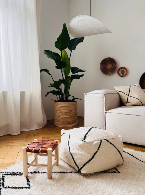 MELI stuffed poufs 45x45x25 100% cotton