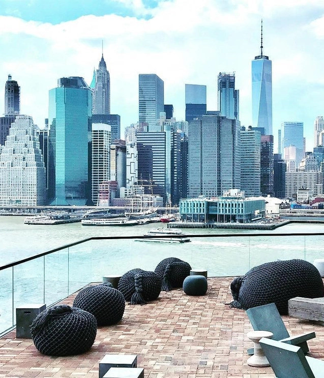 Poufs filled with LINEN TRAP recycled and recycled materials ANTHRACITE