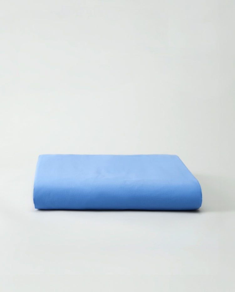 COTTON 200 thread count fitted sheet Blue