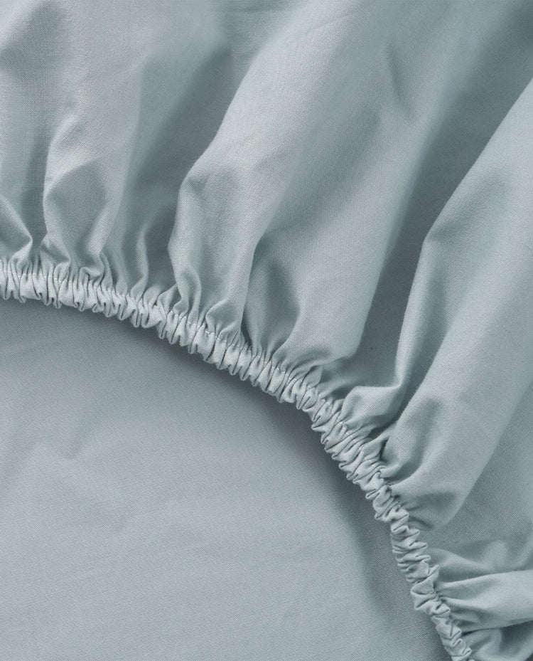 COTTON 200 thread count fitted sheet Aqua