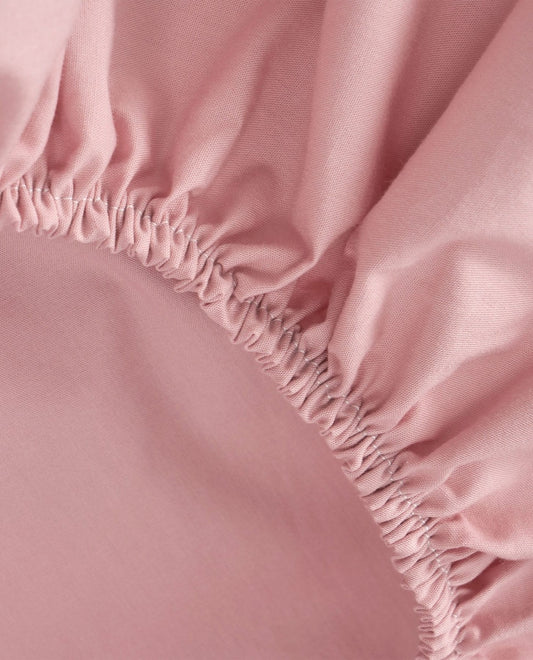 COTTON 200 thread count fitted sheet Pink