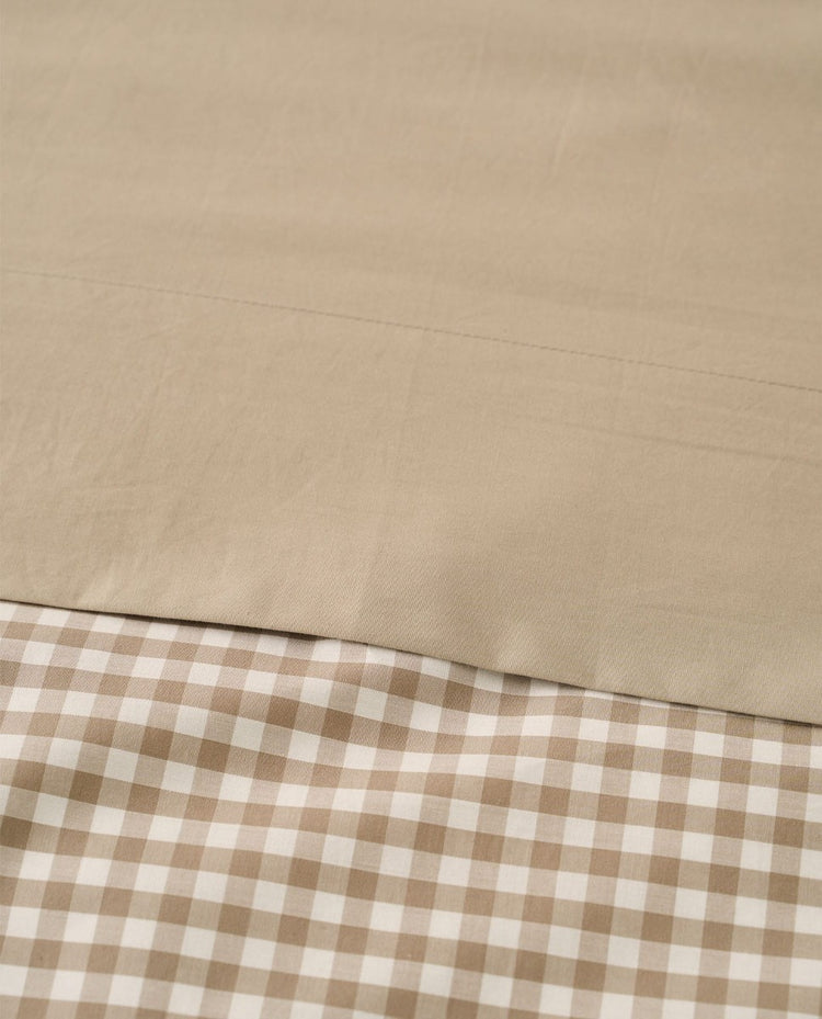 Top sheet COTTON 200 threads Beige