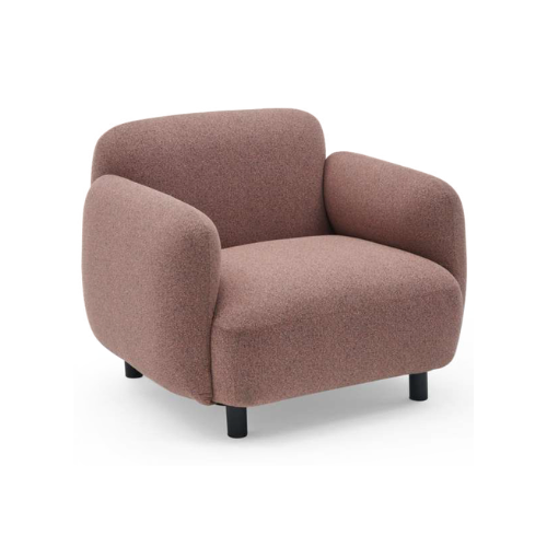 Sofá lineal de diseño limpio con tapizado