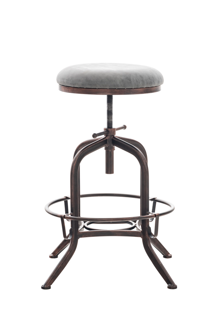 Taburete de bar Marini gris 44x44x59cm