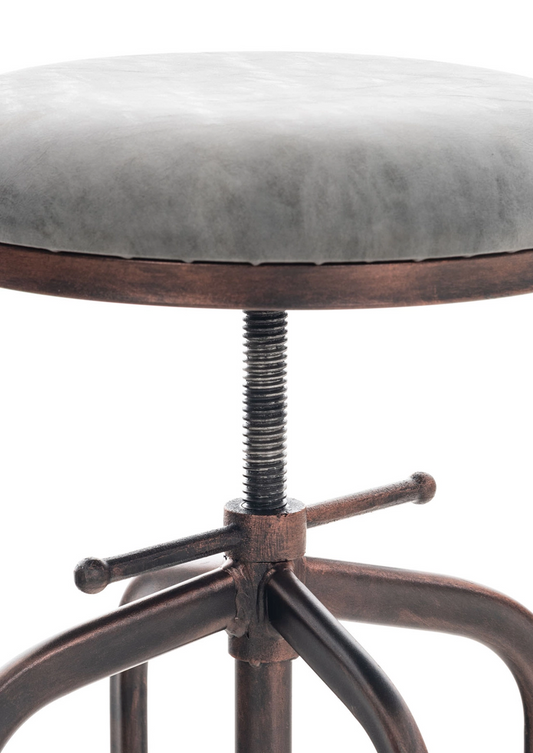 Taburete de bar Marini gris 44x44x59cm