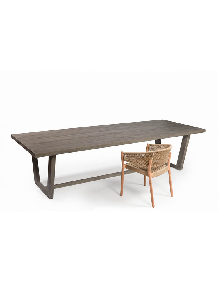 Mesa rectangular de madera de teca para exterior MEET