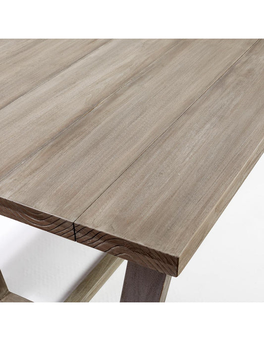 Mesa rectangular de madera de teca para exterior MEET