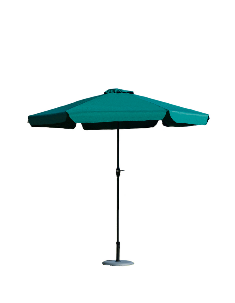 Parasol Jardín  CARACAS 300 polyester 350 gr VERDE base negra