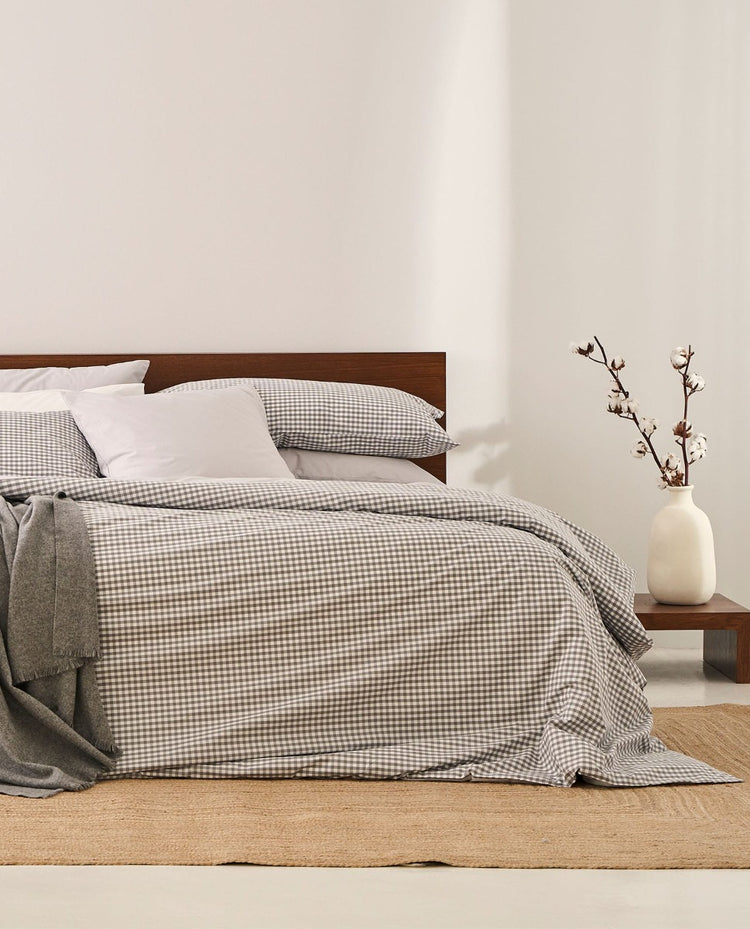 ARAN Grey Duvet Cover