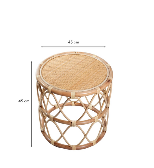Mesa auxiliar de ratán | Mesa auxiliar | Mesa de centro MUARA