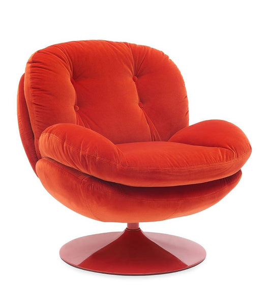 Sillón MEMENTO POP Heather rojo, base roja