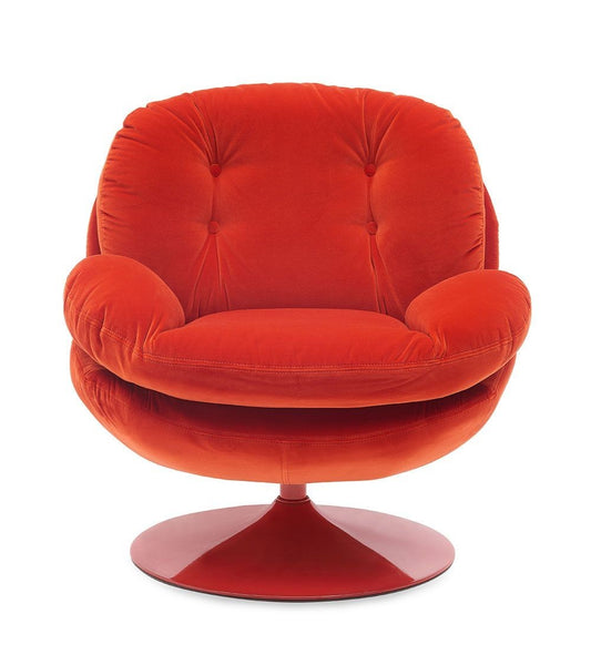 Sillón MEMENTO POP Heather rojo, base roja