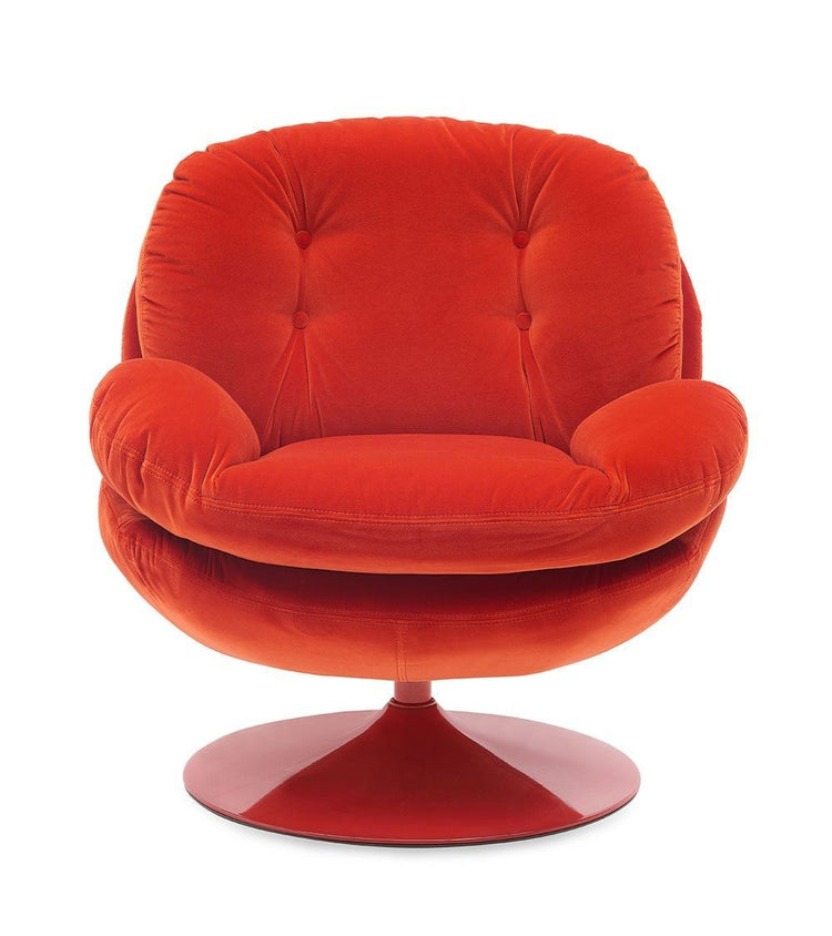 Sillón MEMENTO POP Heather rojo, base roja