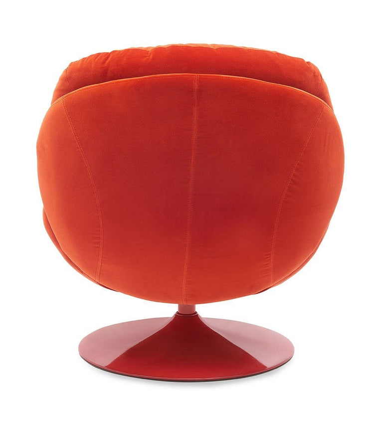 Sillón MEMENTO POP Heather rojo, base roja