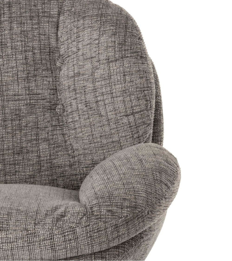 Sillón MEMENTO Heather Gris Jaspeado, base negra