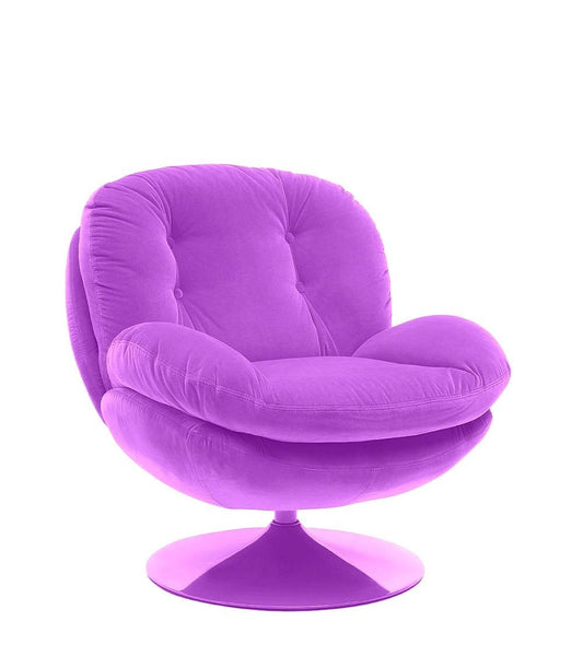 Sillón MEMENTO POP Heather Lila, base Lila