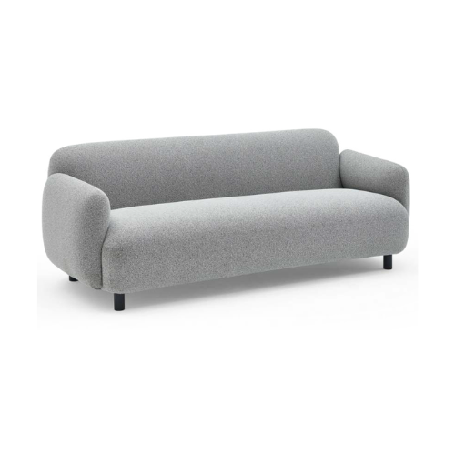 Sofá lineal de diseño limpio con tapizado