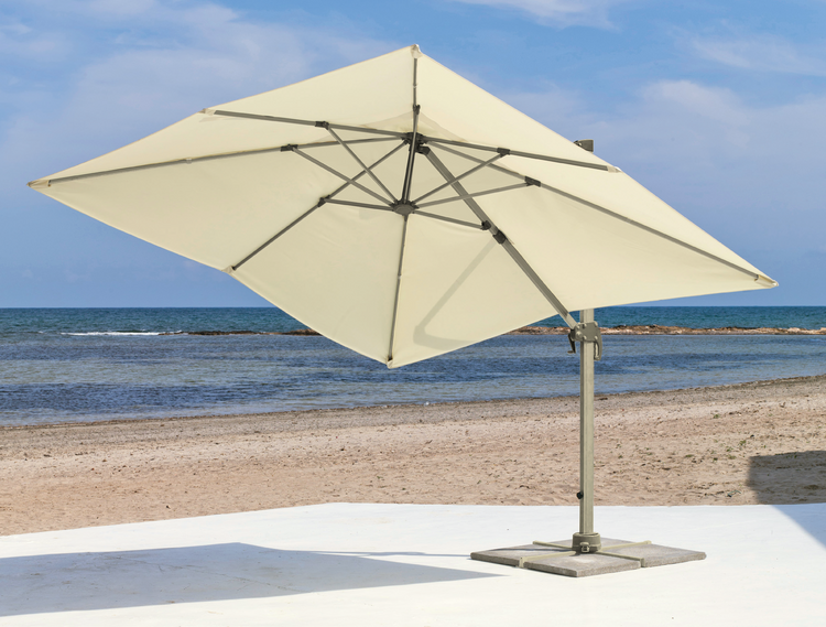 Parasol Jardín GABANA 300 CHAMPAGNE base aluminio champagne