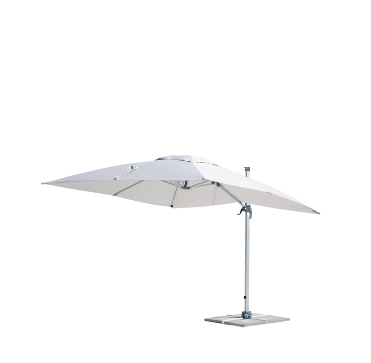 Parasol Jardín GABANA 300 PLATA base aluminio plata